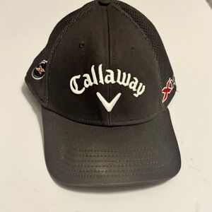 Callaway Black Hat with‎ White Logo and Red Details